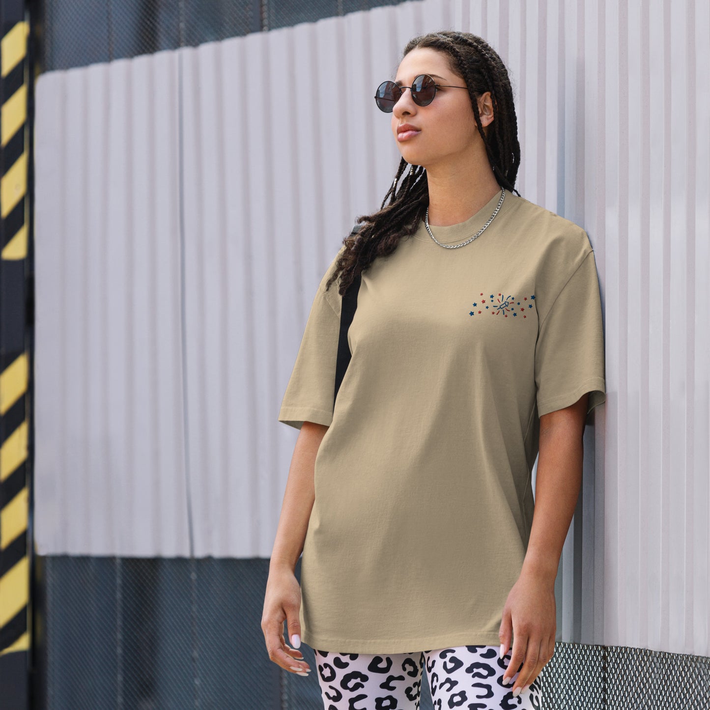 Oversized faded Usa t-shirt