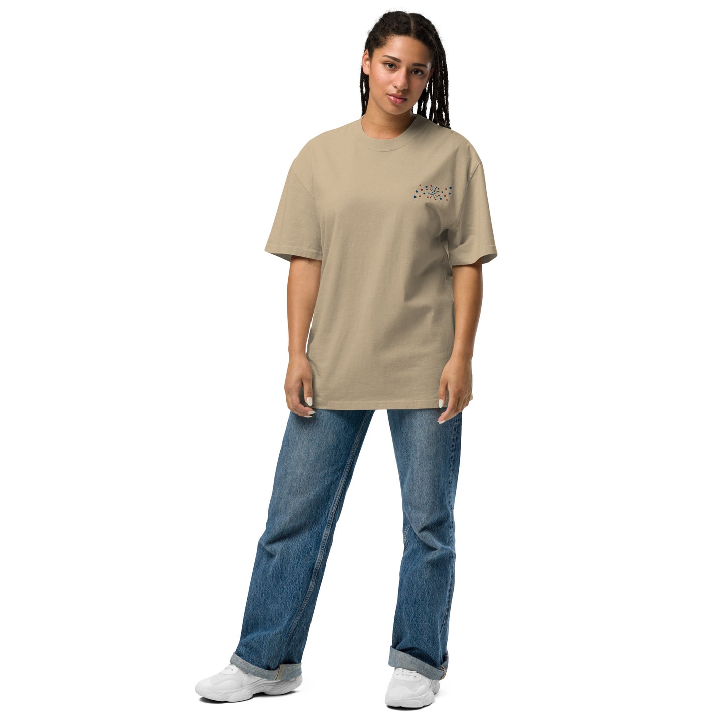 Oversized faded Usa t-shirt