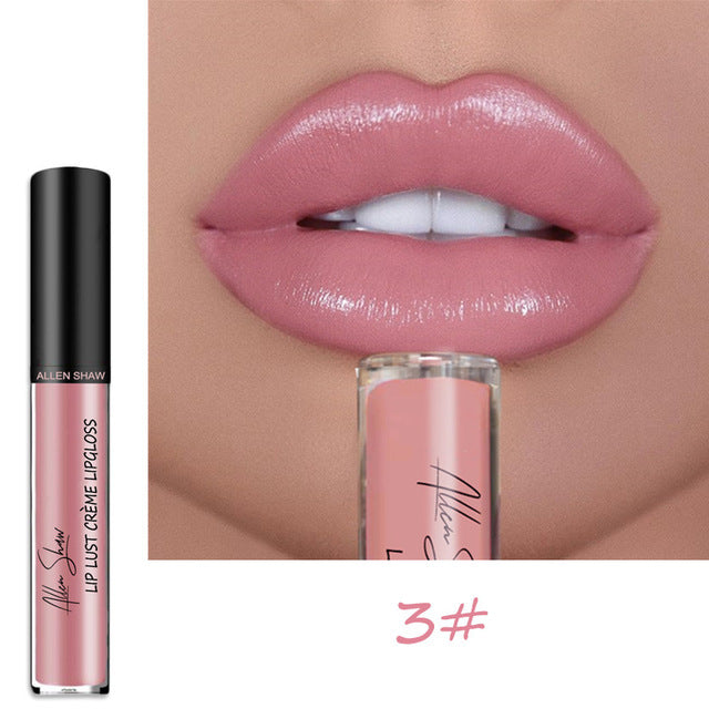 BearPaw 12Colors Creamy Nude Pink Creme Long Lasting Liquid Lipstick Makeup Waterproof Lips Gloss Matte Lipstick Korean Makeup
