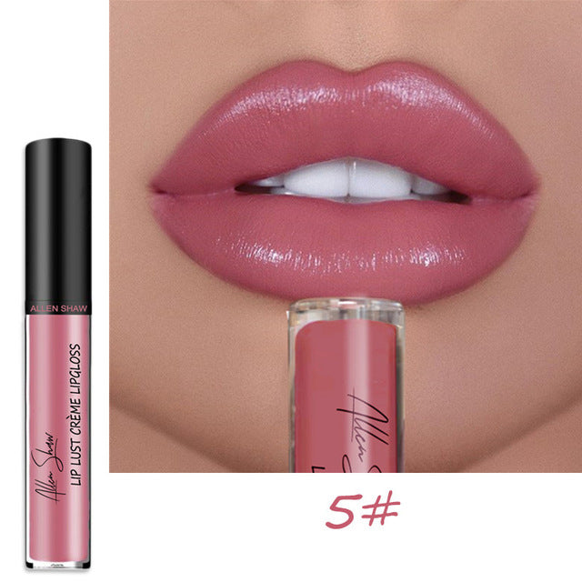 BearPaw 12Colors Creamy Nude Pink Creme Long Lasting Liquid Lipstick Makeup Waterproof Lips Gloss Matte Lipstick Korean Makeup