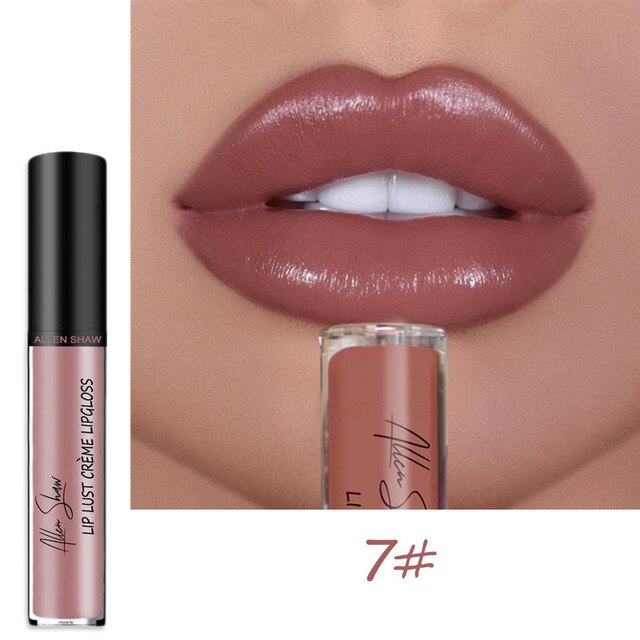 BearPaw 12Colors Creamy Nude Pink Creme Long Lasting Liquid Lipstick Makeup Waterproof Lips Gloss Matte Lipstick Korean Makeup