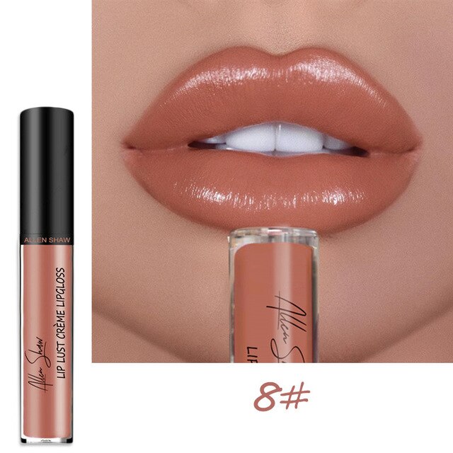 BearPaw 12Colors Creamy Nude Pink Creme Long Lasting Liquid Lipstick Makeup Waterproof Lips Gloss Matte Lipstick Korean Makeup