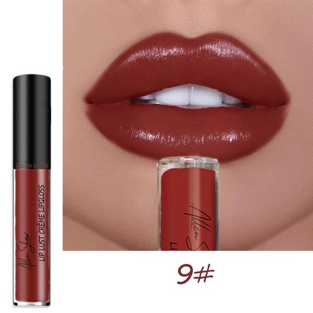 BearPaw 12Colors Creamy Nude Pink Creme Long Lasting Liquid Lipstick Makeup Waterproof Lips Gloss Matte Lipstick Korean Makeup