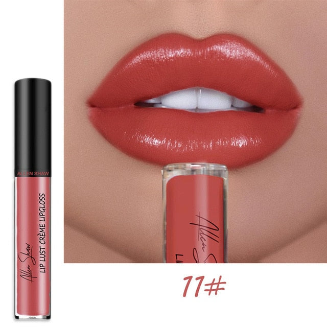 BearPaw 12Colors Creamy Nude Pink Creme Long Lasting Liquid Lipstick Makeup Waterproof Lips Gloss Matte Lipstick Korean Makeup